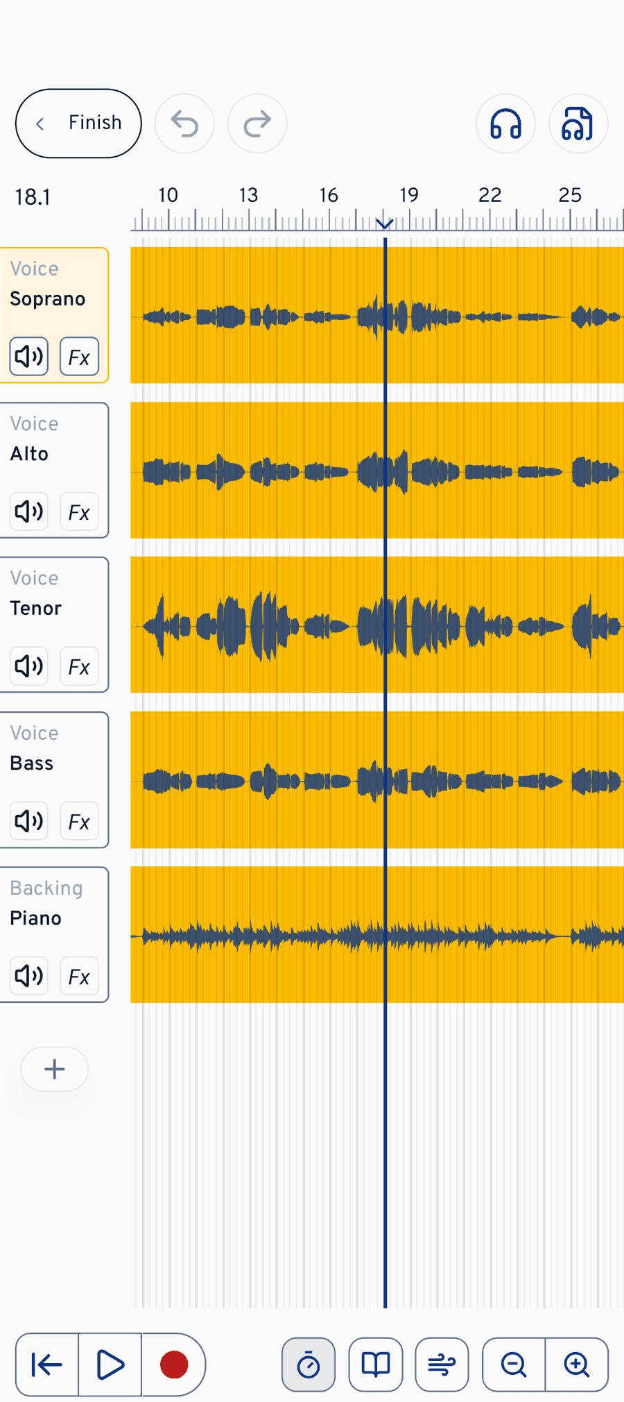 Voice-part recordings in minutes, not weekends