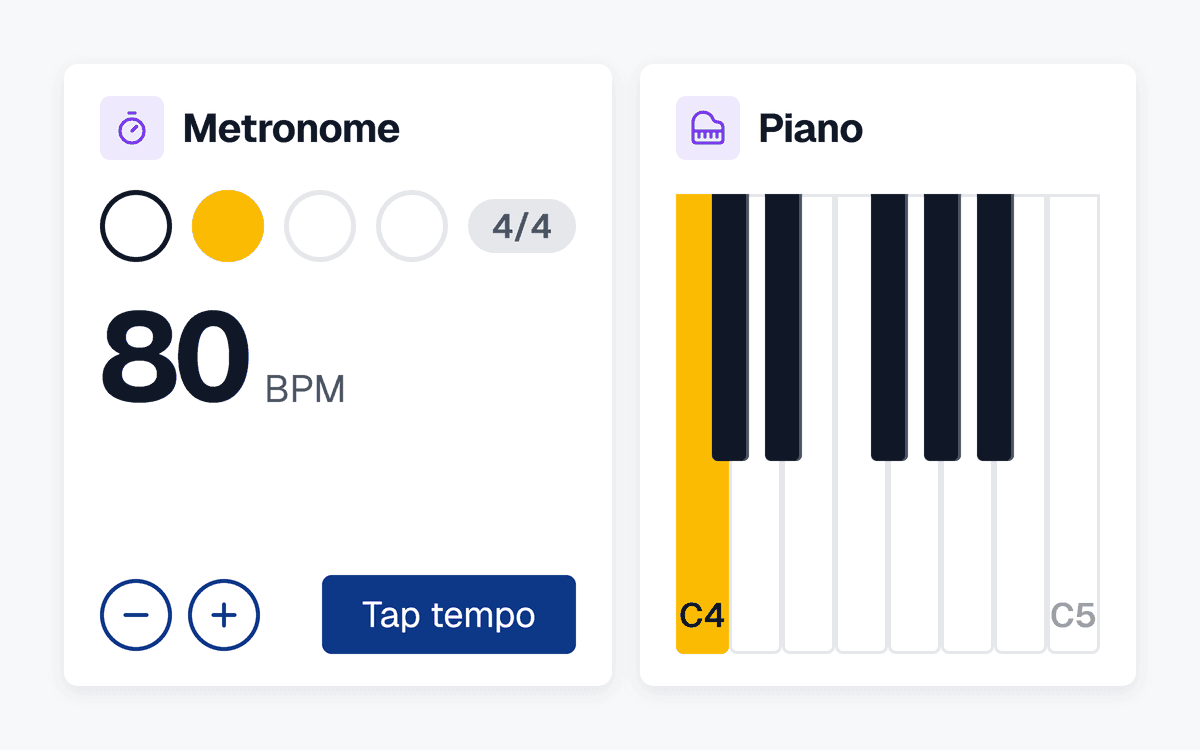 Metronome & Virtual Piano