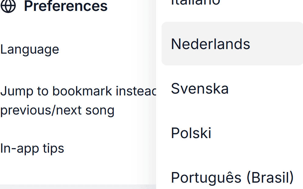 Multilingual Support