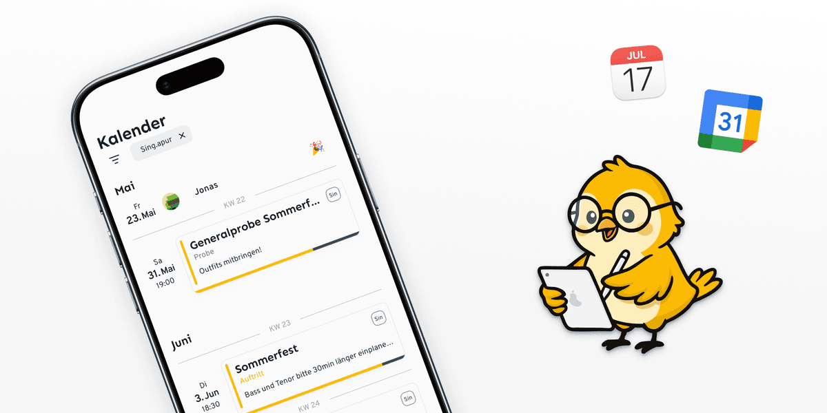 Bleib organisiert ohne Aufwand