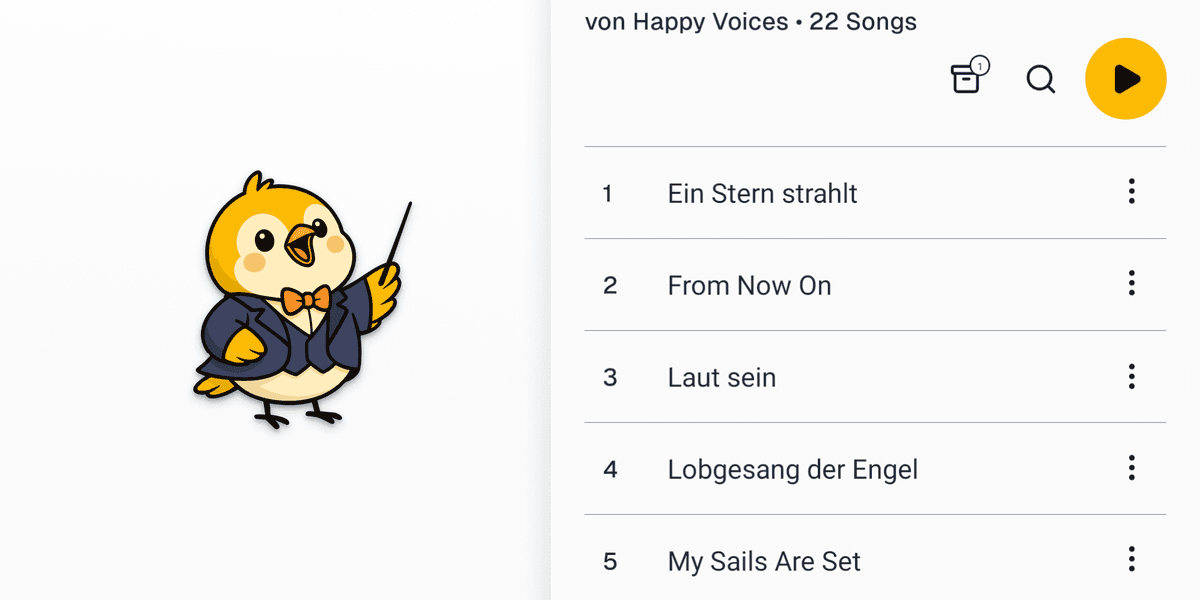 Plane Proben und Konzerte ohne Chaos