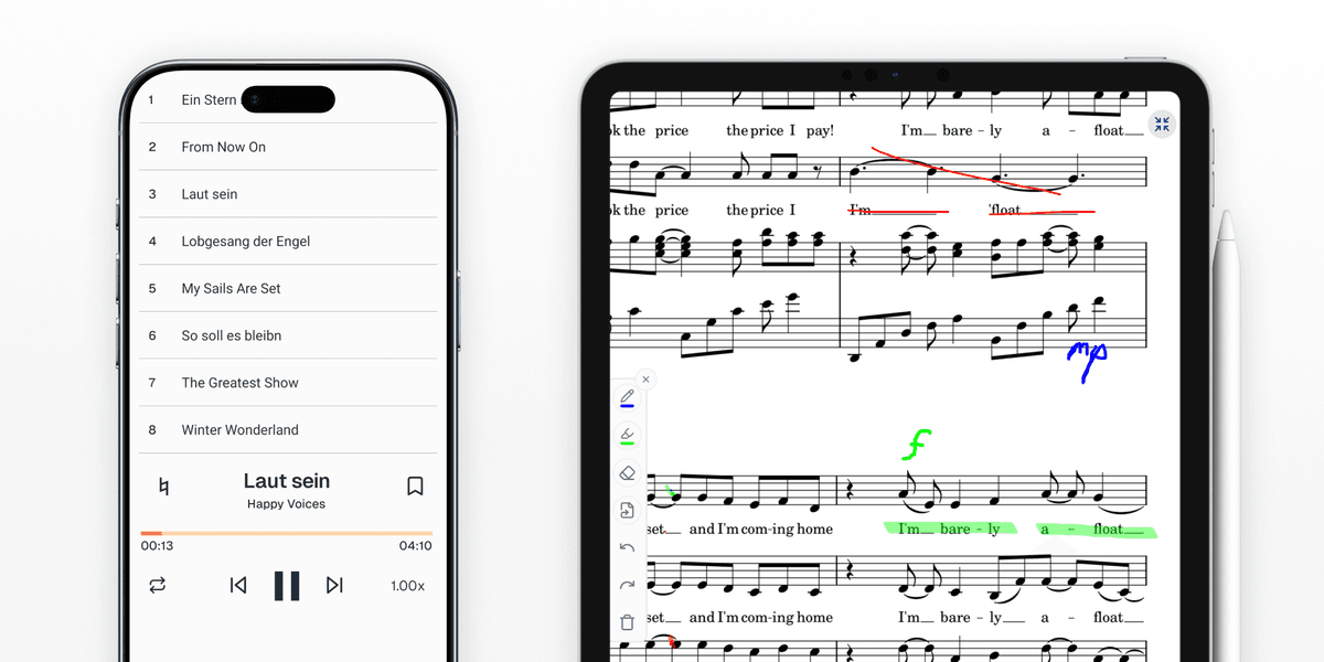 Deine Lieder immer dabei