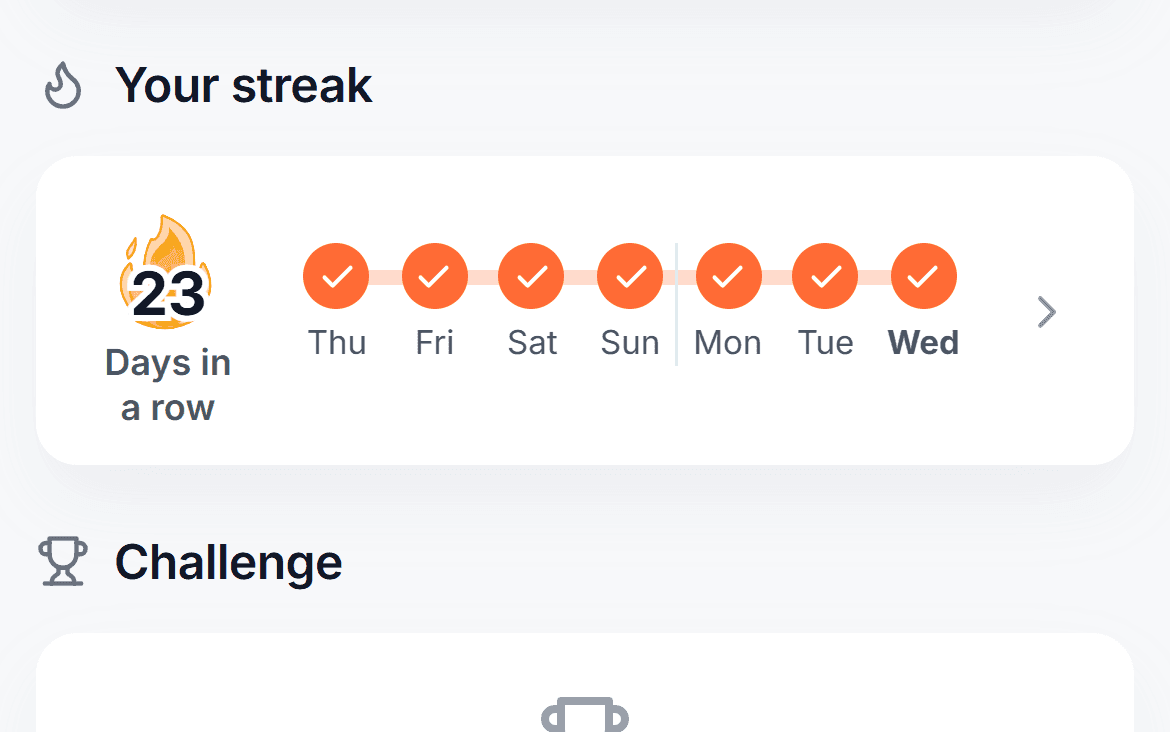 Practice Streaks & Challenges